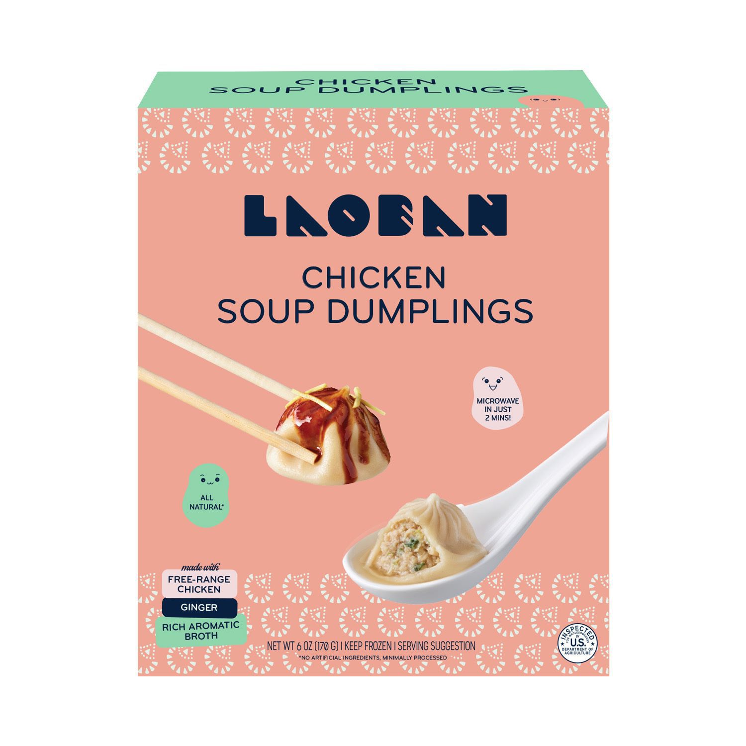 Laoban, Microwavable Chicken Soup Dumplings, 6 oz