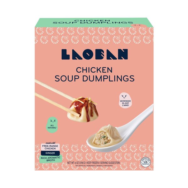 Laoban, Microwavable Chicken Soup Dumplings, 6 oz