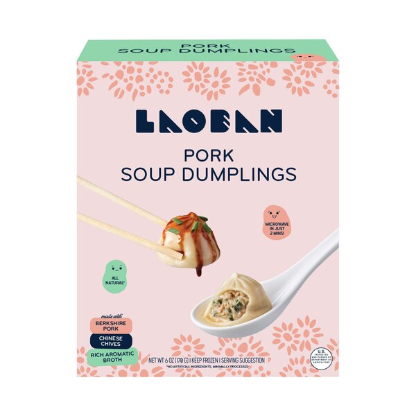 Laoban, Microwavable Pork Soup Dumplings, 6 oz