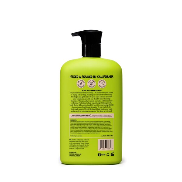 California Naturals Length & Strength Re:Gro Anti-Thinning Shampoo, 16.5 OZ