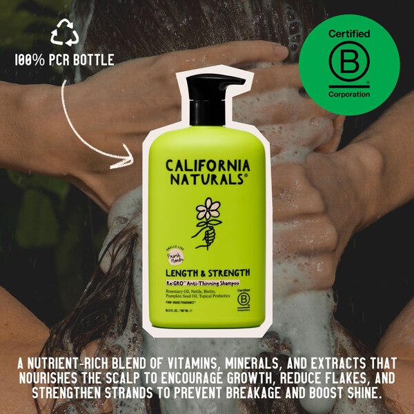 California Naturals Length & Strength Re:Gro Anti-Thinning Shampoo, 16.5 OZ