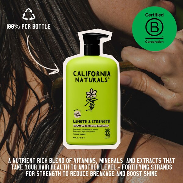 California Naturals Length & Strength Re:Gro Anti-Thinning Conditioner, 16.5 OZ