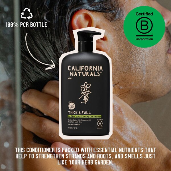 California Naturals Men's Re:Gro Anti-Thinning Conditioner, 16.5 OZ