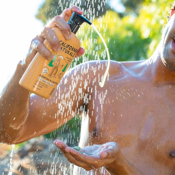 California Naturals Men's 2-in-1 Shampoo & Body Wash, Adventure In A Bottle, 16.5 OZ
