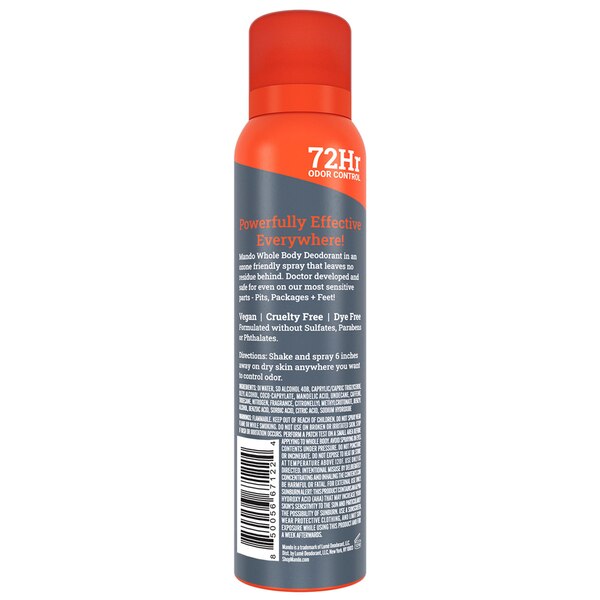 Mando Whole Body Deodorant Spray, Mt. Fuji, 3.6 OZ