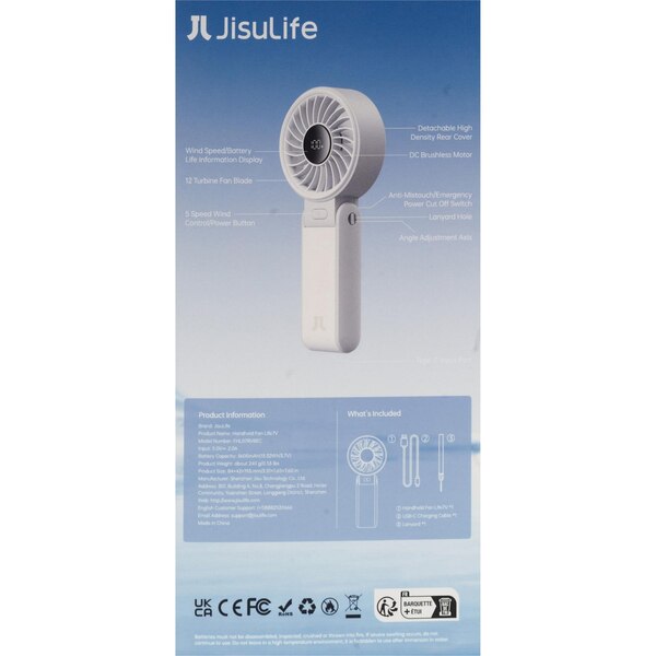 Jisulife Handheld Fan Life7, Grey