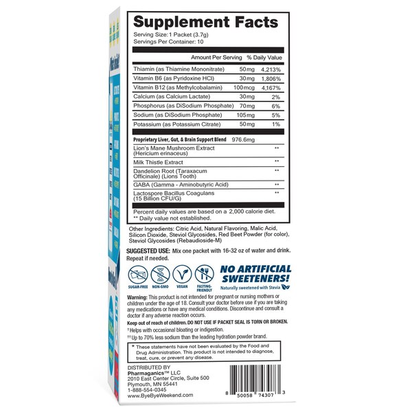 Bye Bye Weekend Strawberry Drink Mix, 1 CT