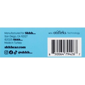 Shhh... Rest in Pease Reusable Earplugs, 2 CT