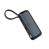Ionix 5000mAh Powerbank + Built-in Type C Cable, Assorted Colors, thumbnail image