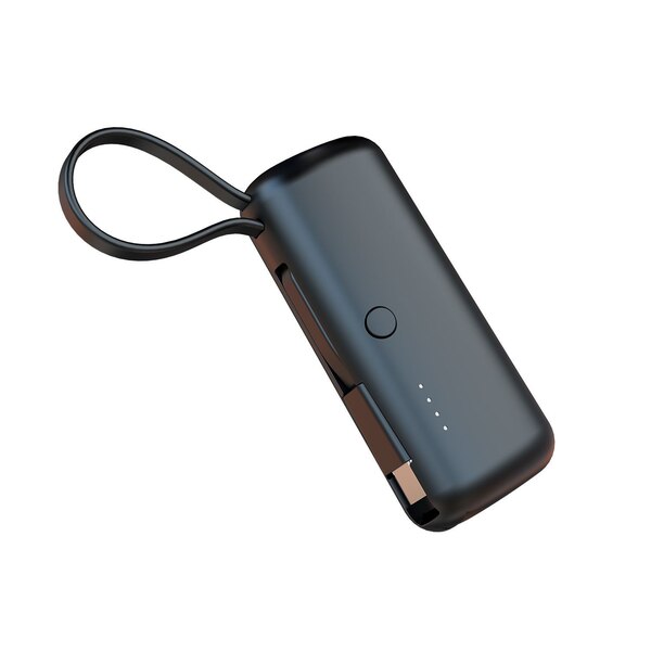 Ionix 5000mAh Powerbank + Built-in Type C Cable, Assorted Colors