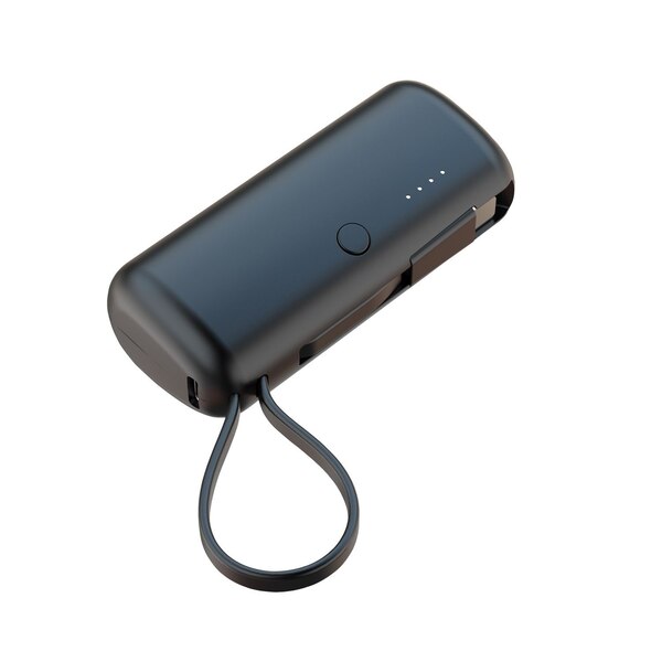 Ionix 5000mAh Powerbank + Built-in Type C Cable, Assorted Colors