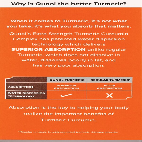 Qunol Extra Strength Turmeric Curcumin Complex Softgels 1000mg