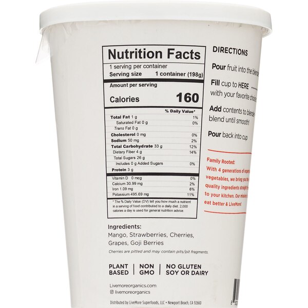 LiveMore Naturals Magic Mango Smoothie, 7 oz