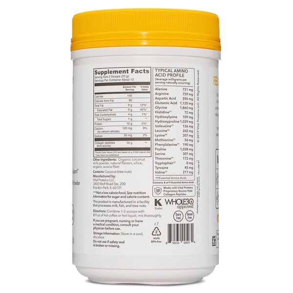 Vital Proteins Collagen Creamer, Vanilla