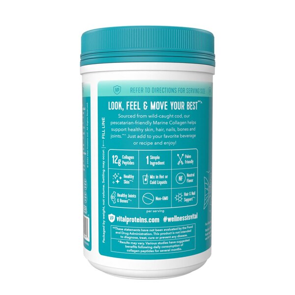 VITAL PROTEINS MARINE COLLAGEN UNFLAVORED POWDER