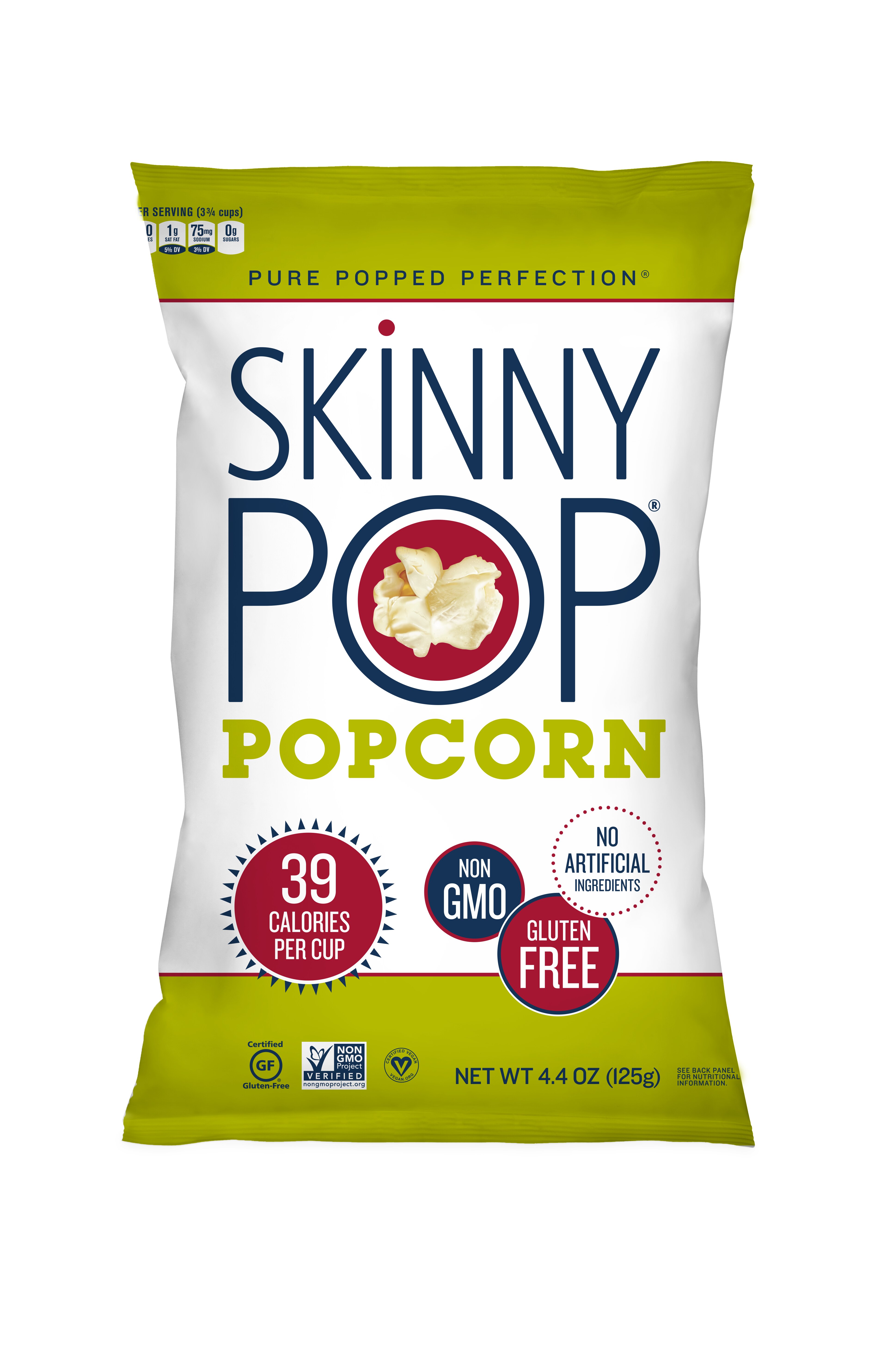 SkinnyPop - Palomitas de maíz, Original, 4.4 oz