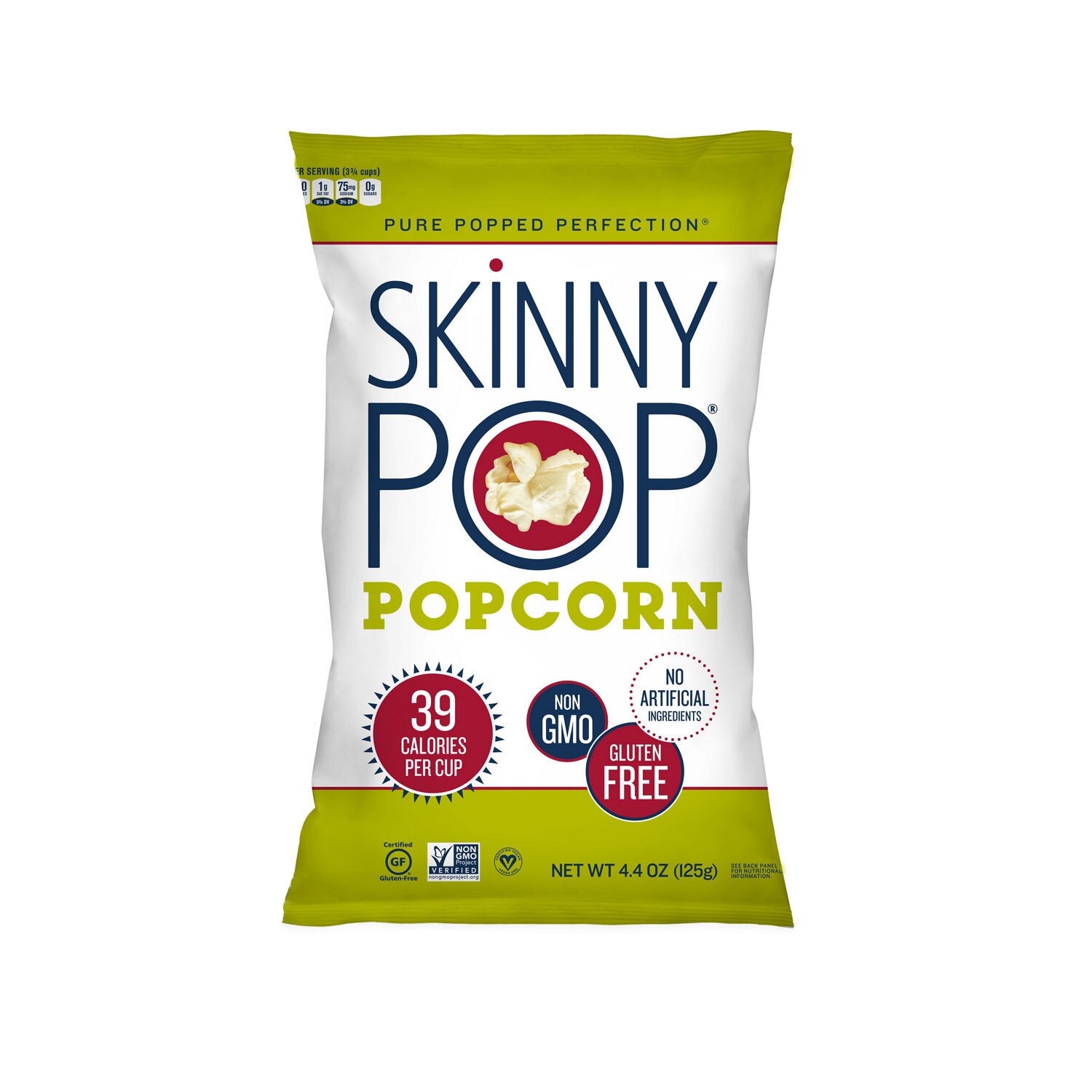 SkinnyPop - Palomitas de maíz, Original, 4.4 oz