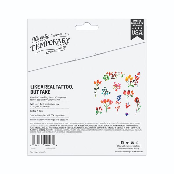 Tattly Temporary Tattoos, Small Designs