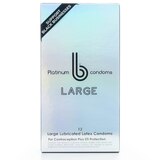 Platinum b condoms, Large, 12 CT, thumbnail image