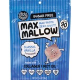 Max Mallow Classic Vanilla Keto Sugar Free Marshmallows, Fueled with Collagen & MCT Oil, 3.4 oz, thumbnail image
