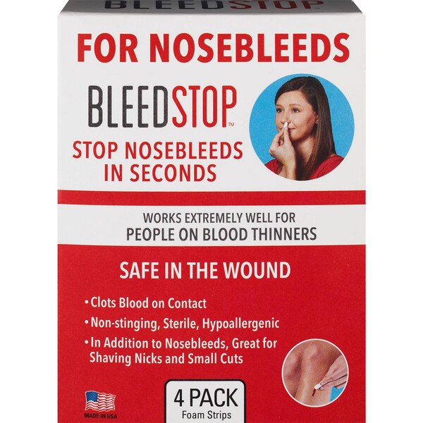 BleedStop Nosebleed Strips, 4 PK