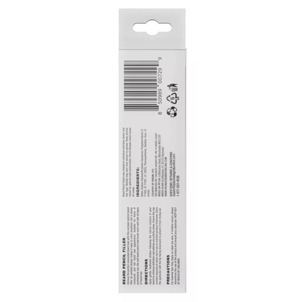 Pacinos Beard Pencil Filler + Brush, Light Brown