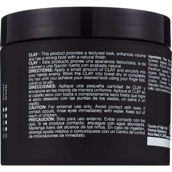 Pacinos Hair Clay, 4 OZ