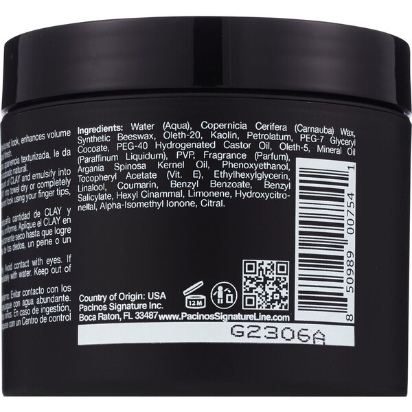 Pacinos Hair Clay, 4 OZ