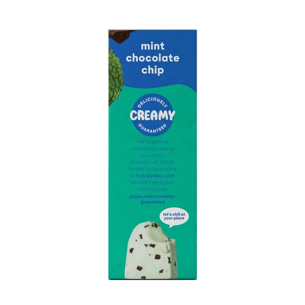 Yasso, Greek Yogurt Bars, Mint Chocolate Chip, 4 ct, 10.6 oz