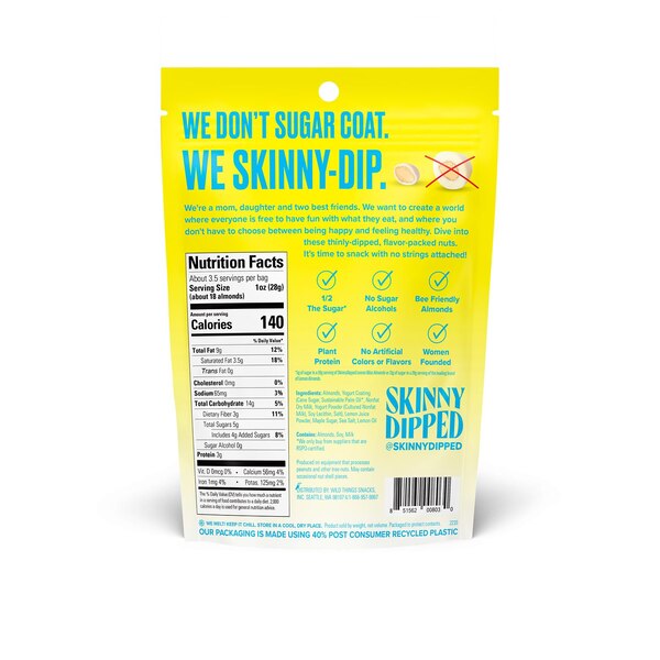 SkinnyDipped Lemon Bliss Almonds, 3.5 oz