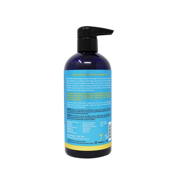 PURA D'OR Hair Thinning Therapy Shampoo, 16 OZ