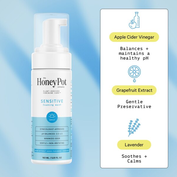 The Honey Pot Sensitive Intimate Wash, 5.51 OZ