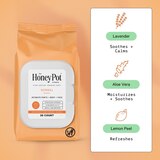 The Honey Pot Intimate Wipes, 30 CT, thumbnail image 3 of 13