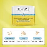 The Honey Pot Daytime Herbal Heavy Flow Organic Cotton Pads, thumbnail image