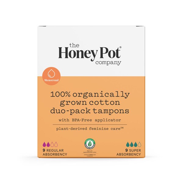 The Honey Pot Duo Organic Cotton Tampons