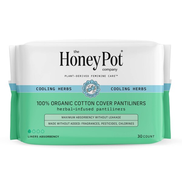 The Honey Pot Company Organic Herbal Pantiliners, 30 CT