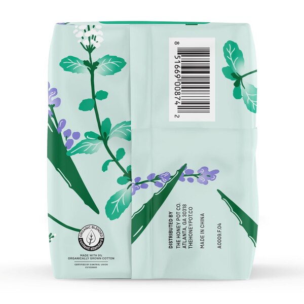 Organic Top Sheet Herbal Super Pad, 16CT