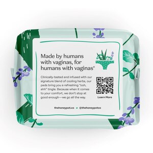 The Honey Pot Company Organic Herbal Pads, Overnight, 12 CT