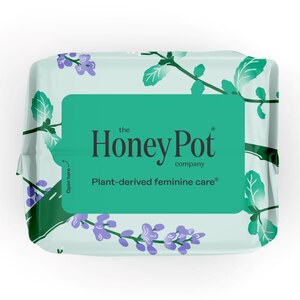 The Honey Pot Company Organic Herbal Pads, Overnight, 12 CT