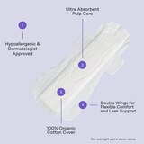 The Honey Pot Company Organic Herbal Pads, Overnight, 12 CT, thumbnail image 5 of 8