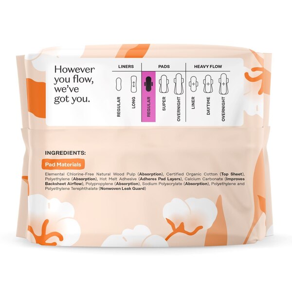 Organic Top Sheet Non Herbal Pad