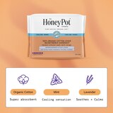 The Honey Pot Co. Organic Cotton Overnight Incontinence Liner with Wings, 16 CT, thumbnail image