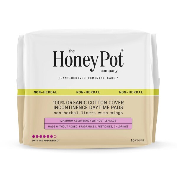 The Honey Pot Company Daytime Pads with Wings, 16 CT