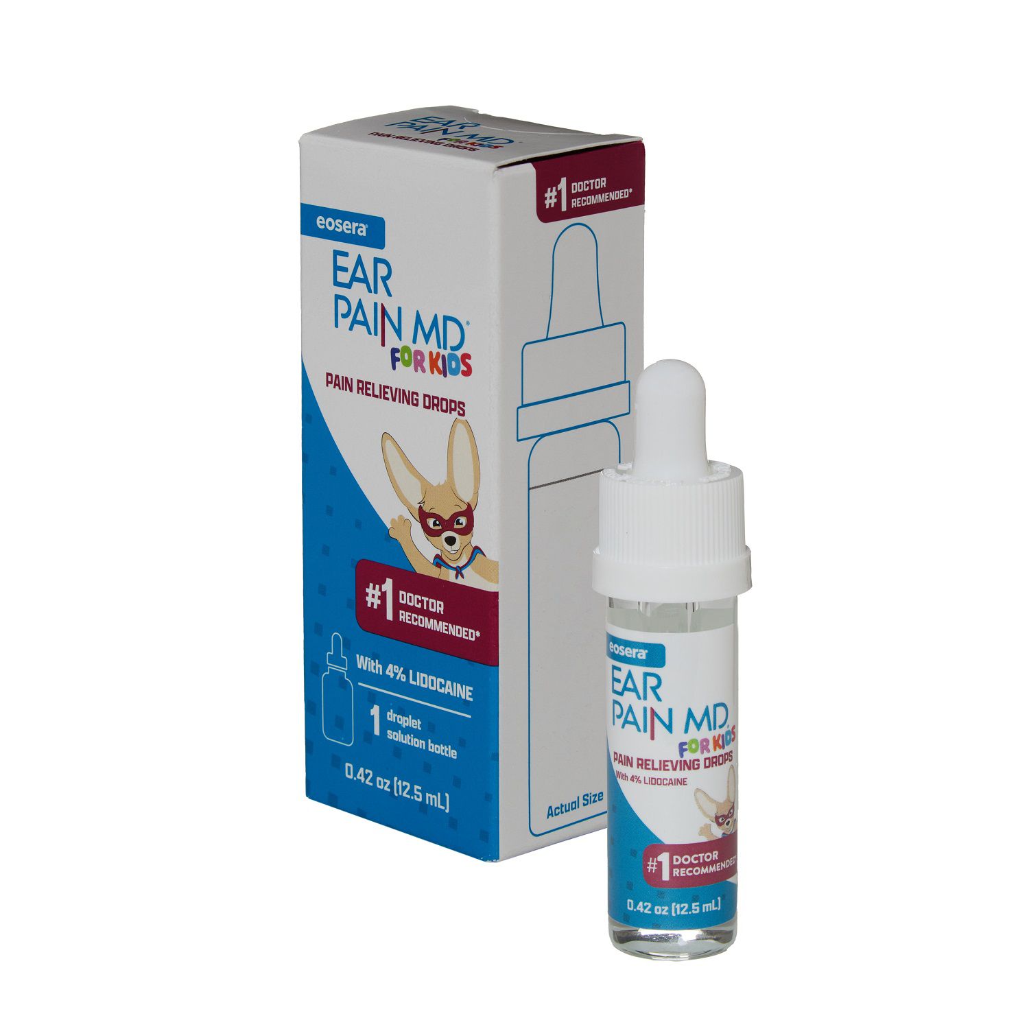 Ear Pain MD - Gotas para el alivio del dolor de oídos, para niños, 0.5 oz