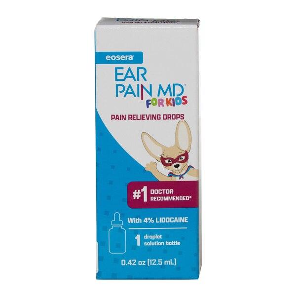 Ear Pain MD - Gotas para el alivio del dolor de oídos, para niños, 0.5 oz