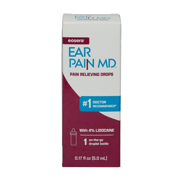 Eosera Ear Pain MD Pain Relieving Drops, 0.5 mL, 10 Vials