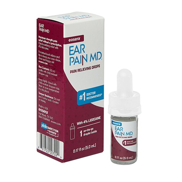 Eosera Ear Pain MD Pain Relieving Drops, 0.5 mL, 10 Vials