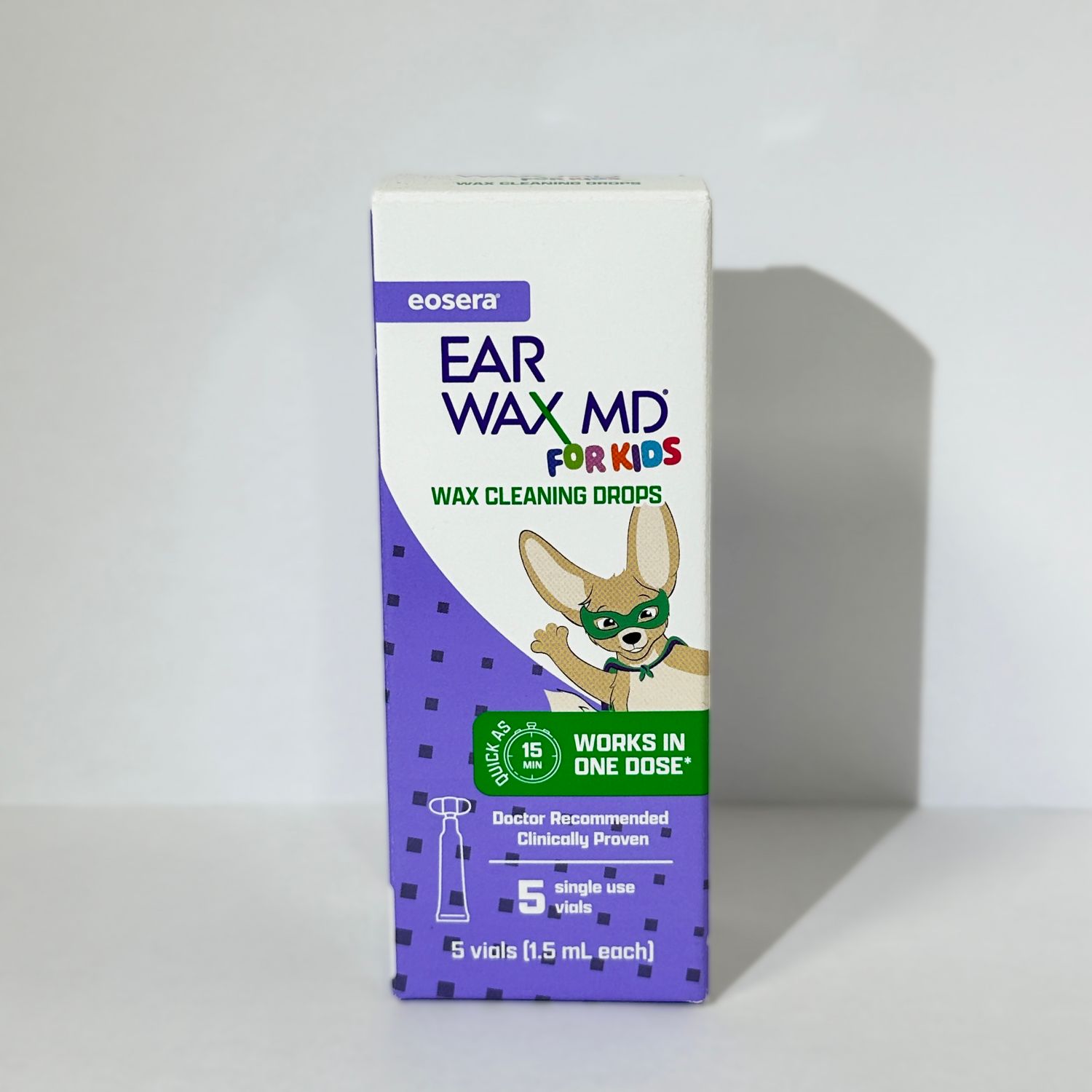 Ear Wax MD FOR KIDS Single Use Kit, 5 PK