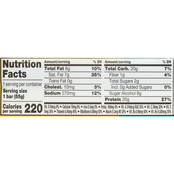 Fulfil, Chocolate Salted Caramel Protein Bar, 1.94 oz