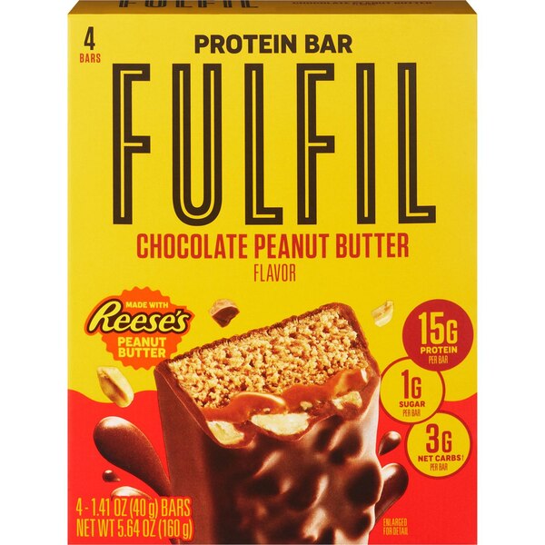 Fulfil, Chocolate and Peanut Butter Protein Bar, 1.41 oz